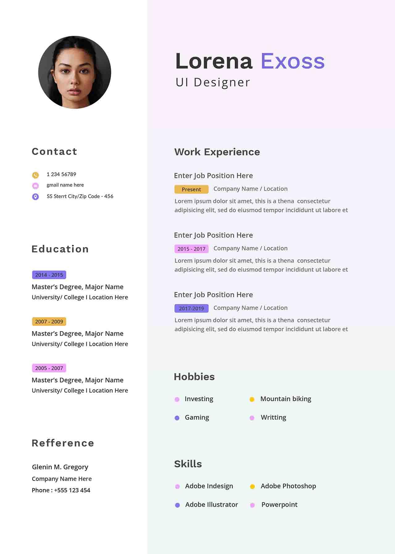 CV4Free - Clean and Modern Resume Templates