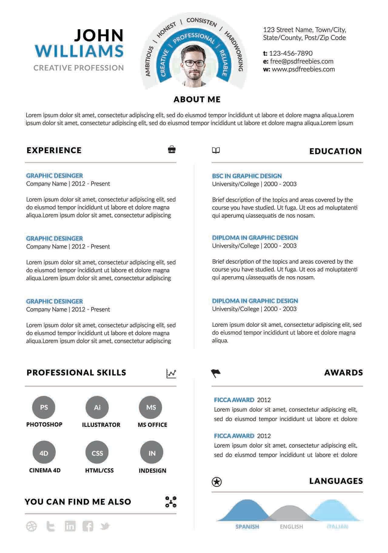 CV4Free - Crafting a Compelling Resume for Creative Professionals