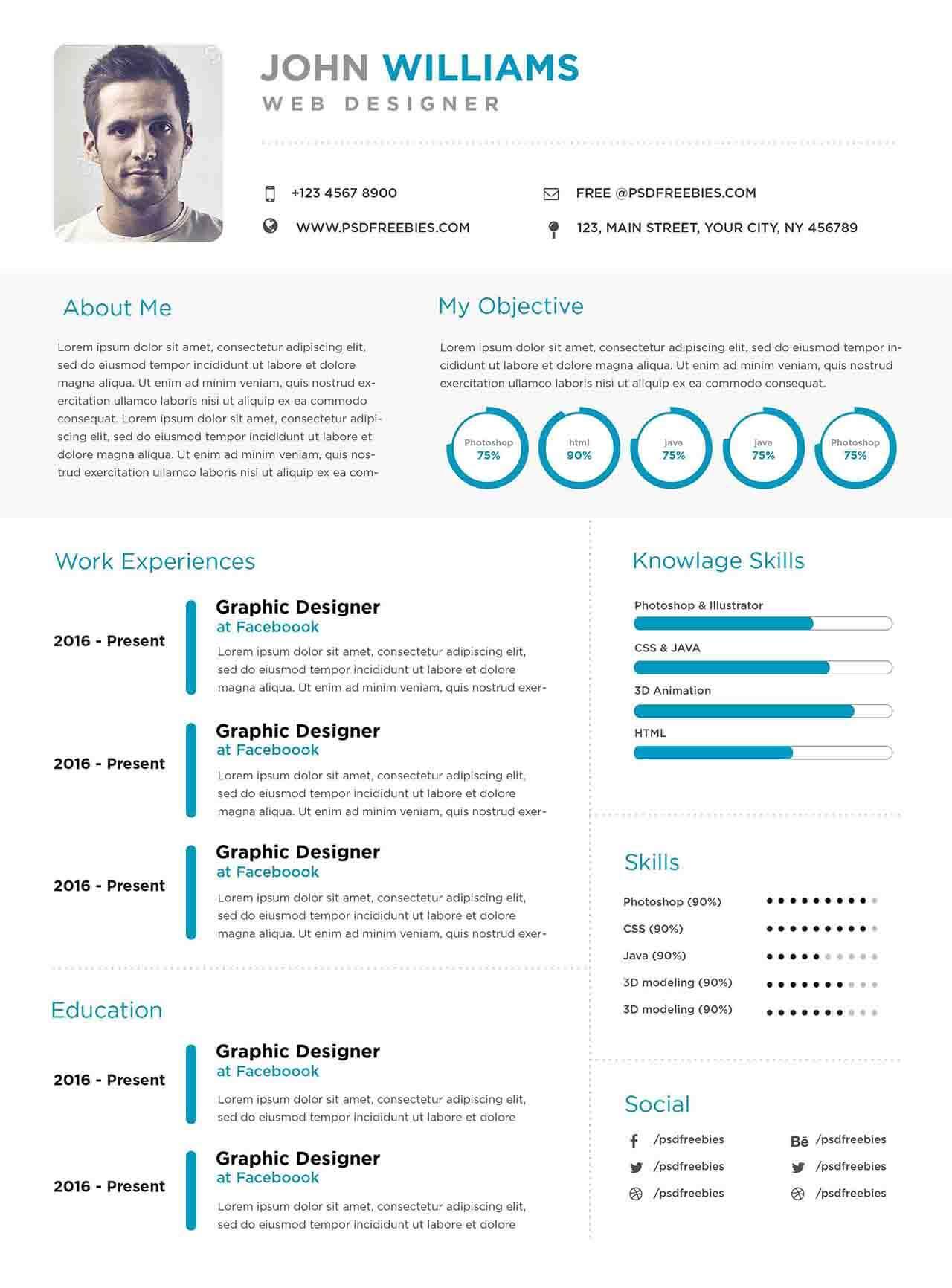 CV4Free - Crafting a Standout Web Designer Resume