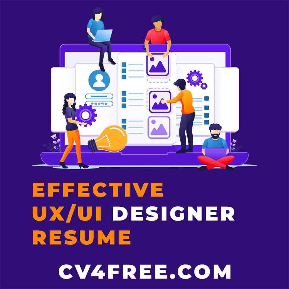 CV4Free - Crafting an Effective UX/UI Designer Resume