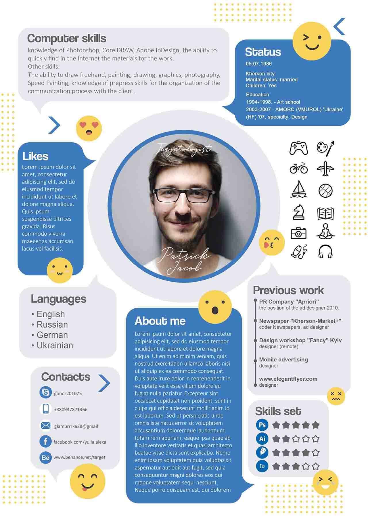 CV4Free - Creative Resume Examples for Your Inspiration