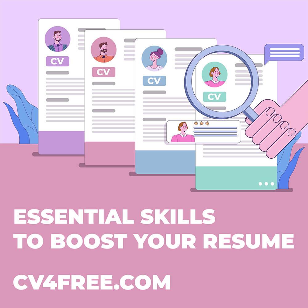 CV4Free - Essential Skills to Boost Your Resume
