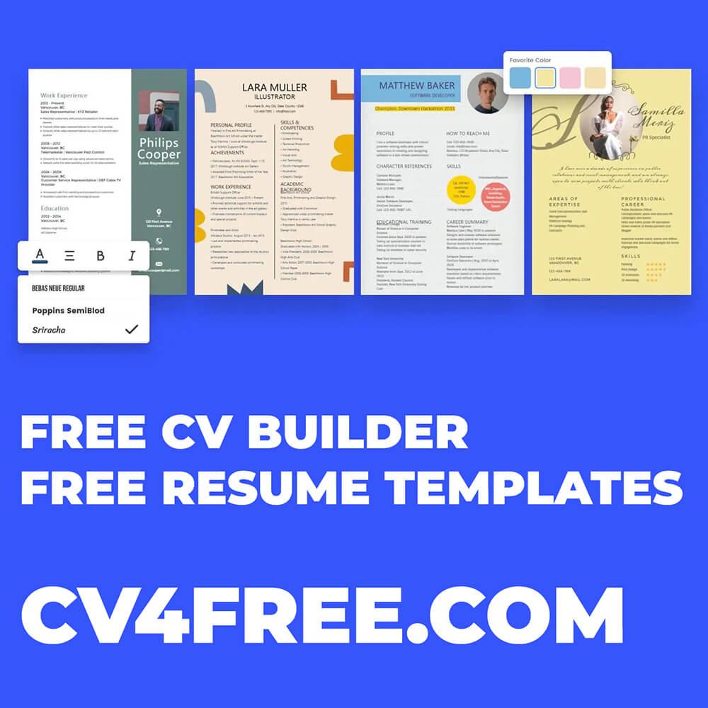 CV4Free - Free CV Builder