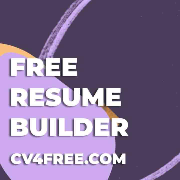 CV4Free - Free Resume Builder