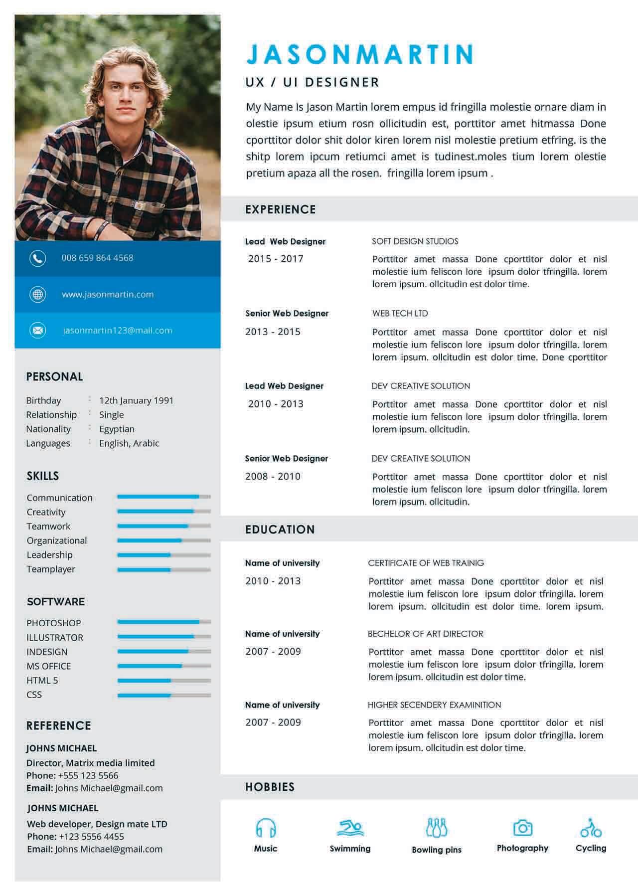 CV4Free - Free Resume Templates