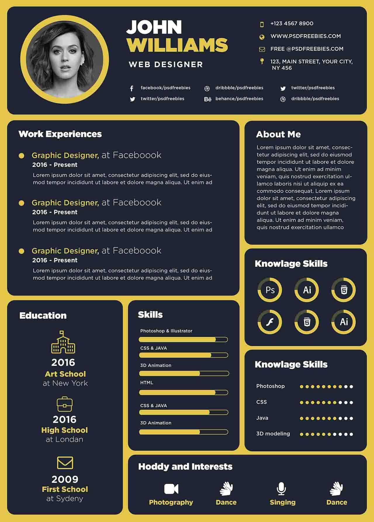 CV4Free - Free Templates for Creative Web Designers