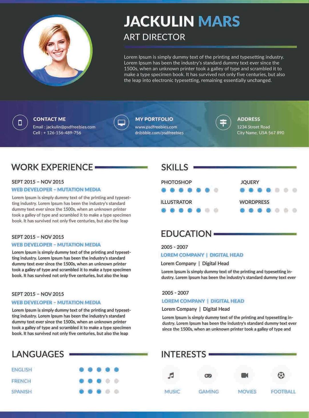 Impactful Art Director Resume