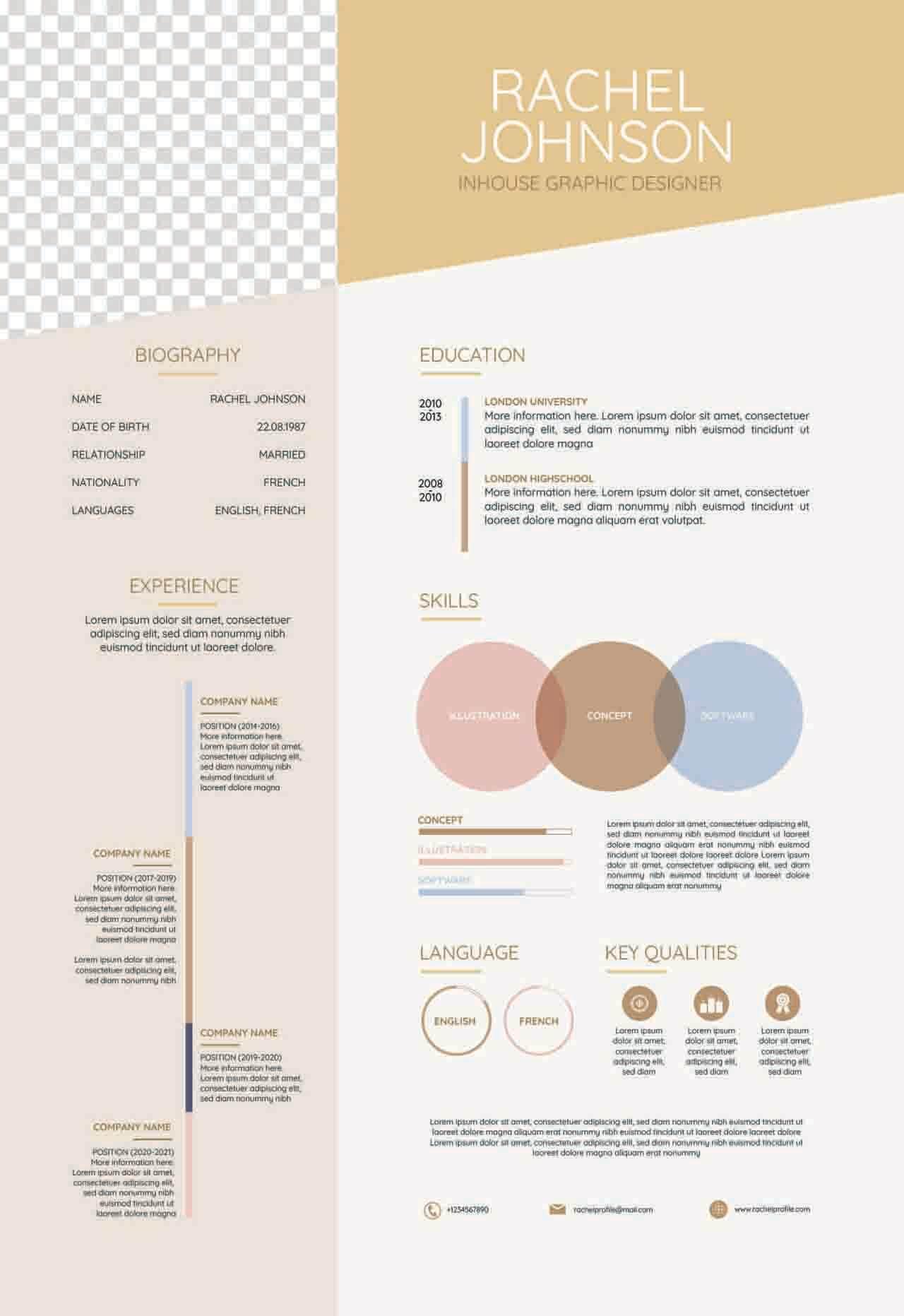 CV4Free - Minimalist Resume Template
