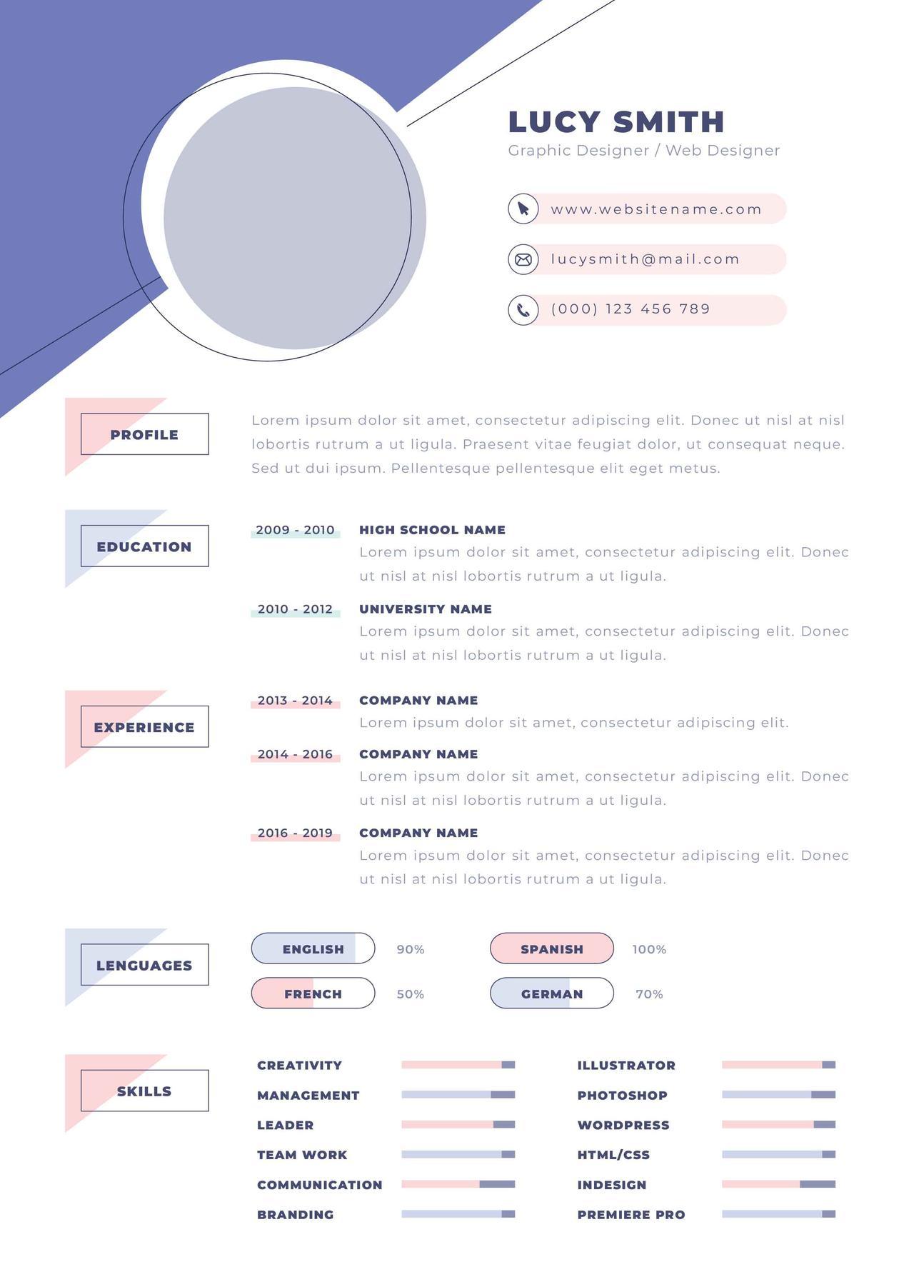 CV4Free - Minimalist Resume Templates