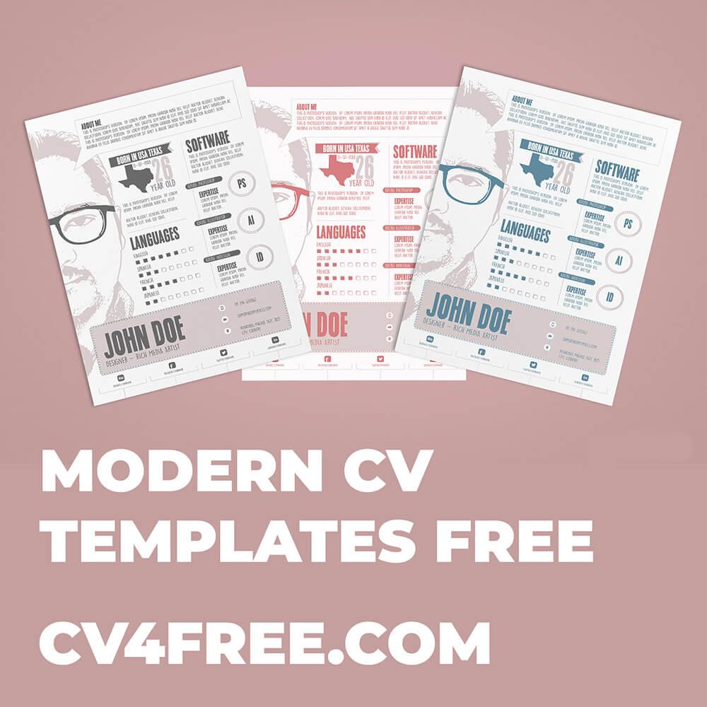 CV4Free - Modern CV Templates Free