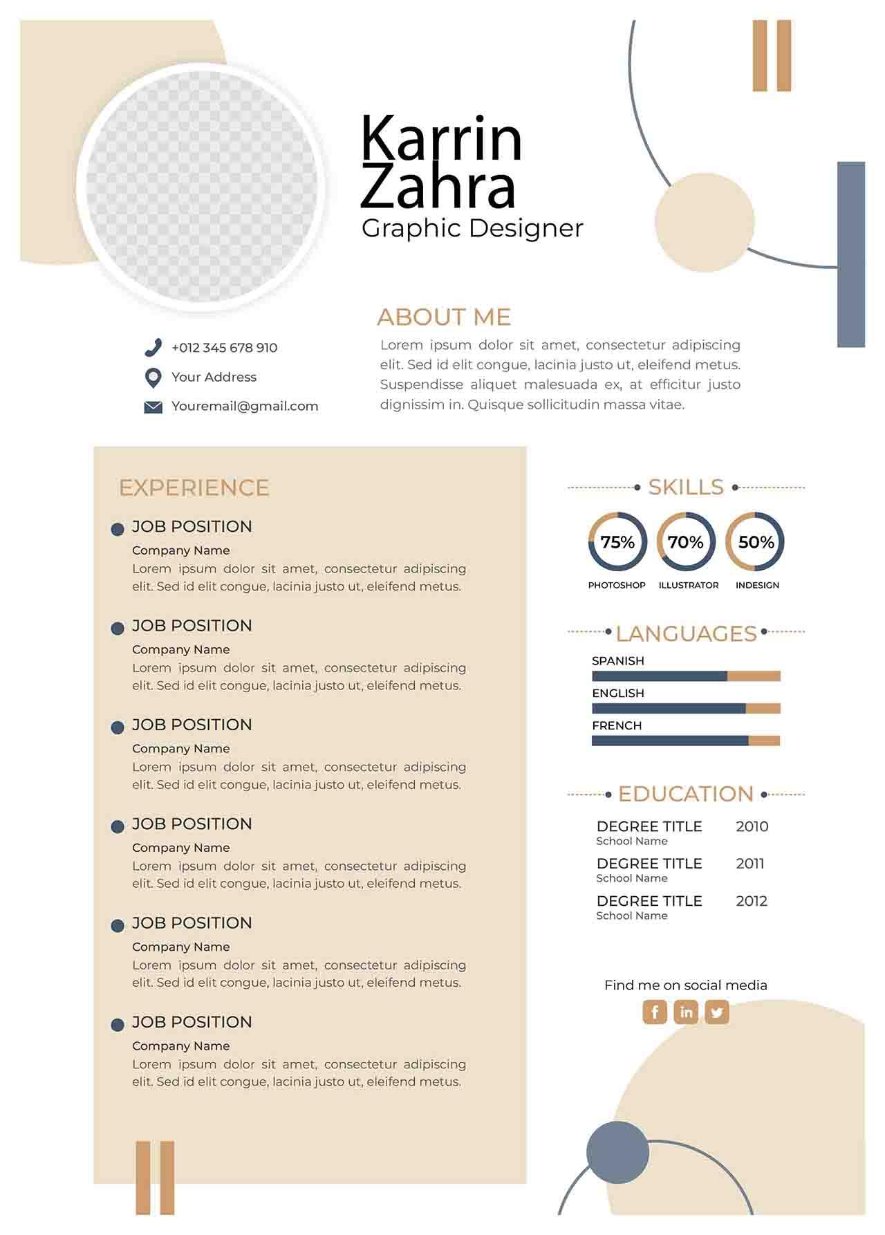CV4Free - Resume Templates for Graphic Designer