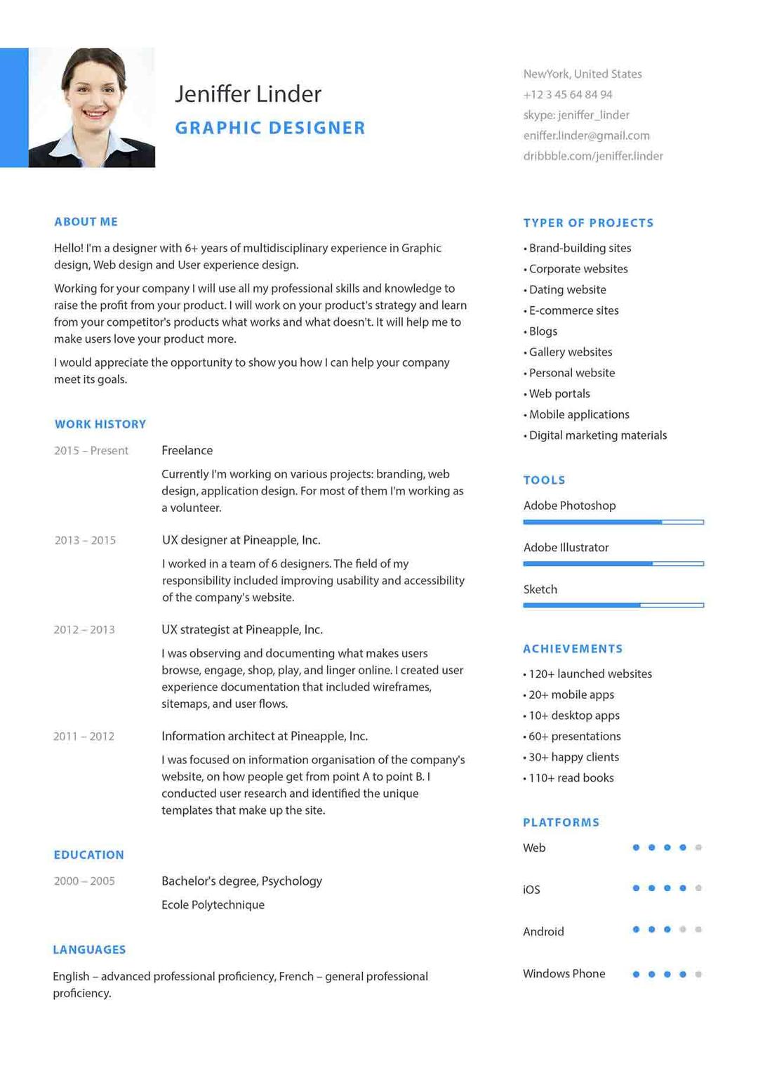 Simple Modern Resume Template