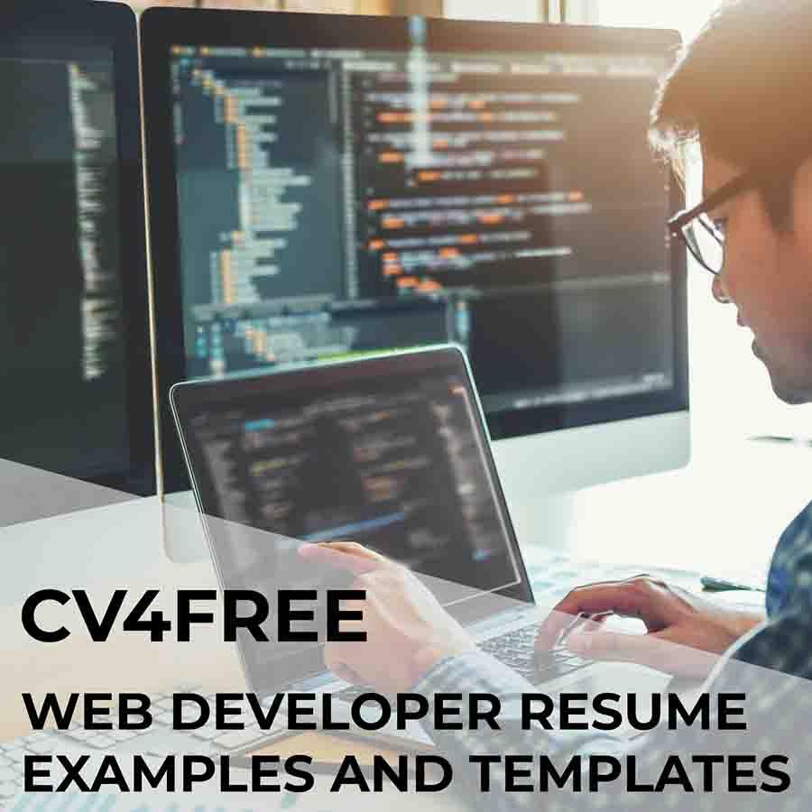CV4Free - Web Developer Resume Examples and Templates
